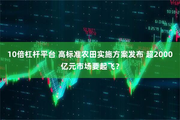 10倍杠杆平台 高标准农田实施方案发布 超2000亿元市场要起飞？